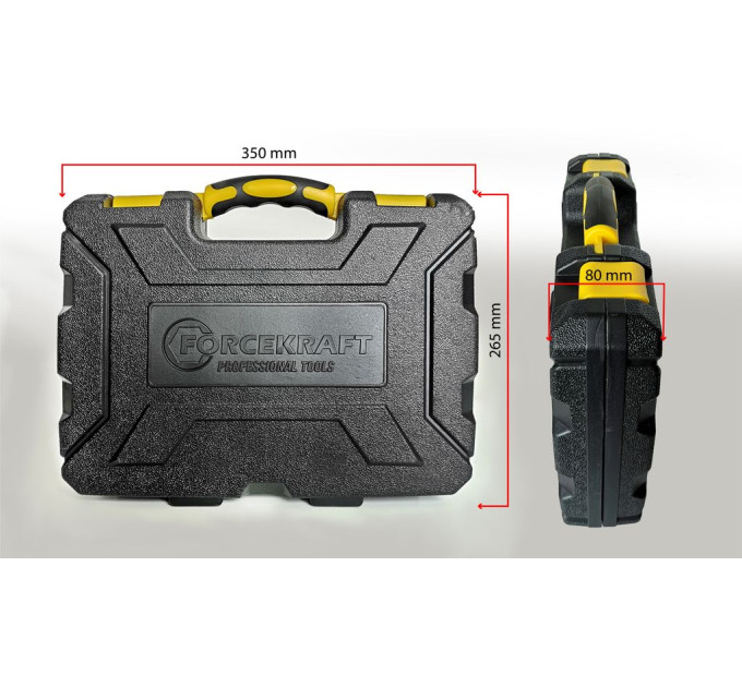 Набір інструментів 60пр. 1/4 "(6гр.) (4-13мм) FORCEKRAFT FK-2601
