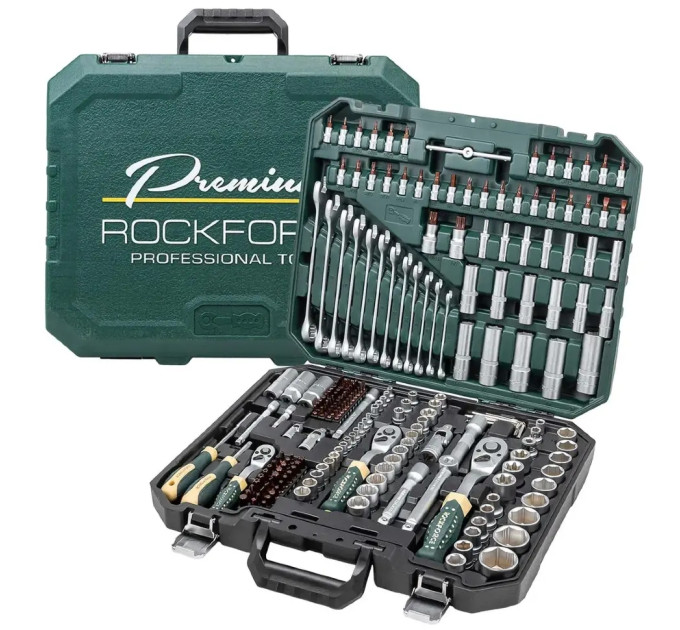 Набір інструментів 216пр. 1/4" 3/8" 1/2" (6гр,12гр) Rockforce RF-38841 Premium