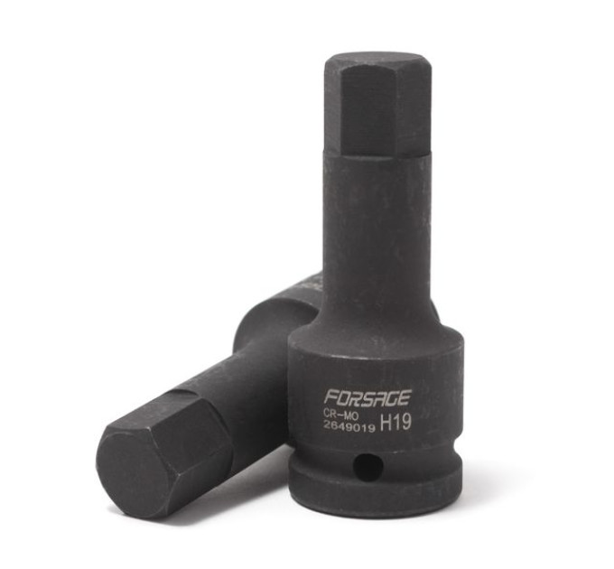 Головка 3/4" з насадкою Hex 19мм ударна Forsage F-2649019