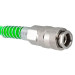 Шланг витий поліуретановий 12мм х 8мм х 5м з швидкороз’ємами Rockforce RF-1208-5Green