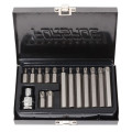 Биты TORX с отверстием и битодержателем, набор 15пр. (Т20-Т55), 1/2"