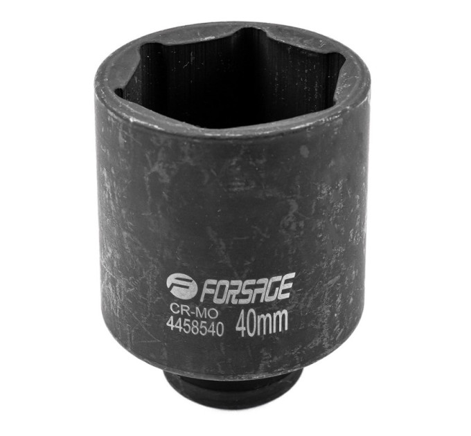 Головка ударная глубокая 1/2" 6-гранная 40мм. Forsage F-4458540