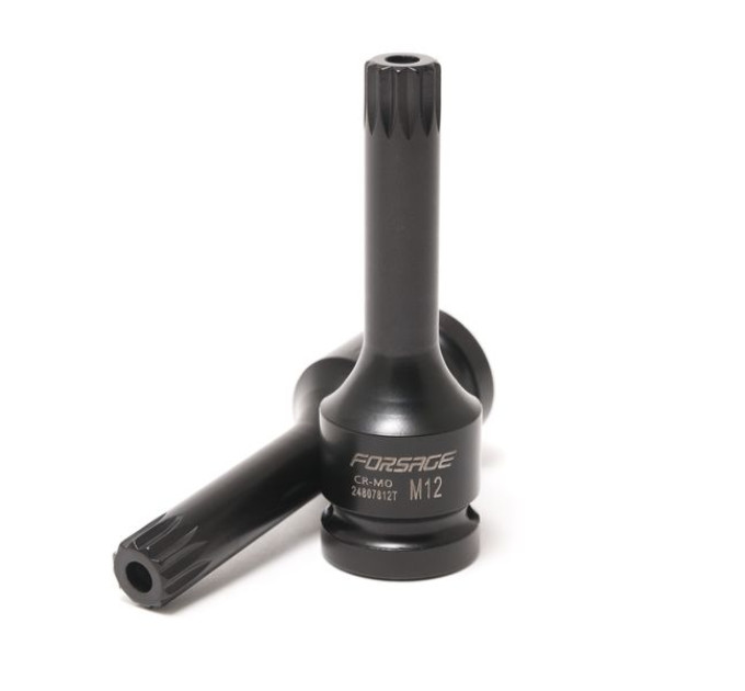 Головка 1/2" с насадкой Spline M5 с ударным отверстием Forsage F-24807805T