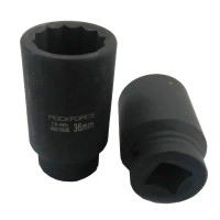 Головка ударная глубокая 36мм 3/4 12гр. ROCKFORCE RF-46810036 Головка ударная глубокая 36мм 3/4 12гр. ROCKFORCE RF-46810036