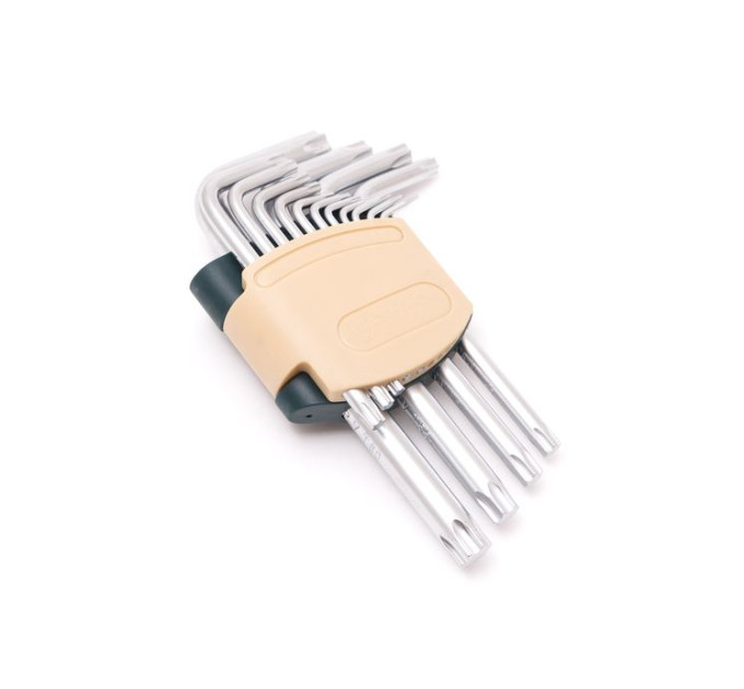 Набір ключів TORX Г-подібних, 15 предметів (Т6, Т7, Т8, Т9, Т10, Т15, Т20, Т25, Т27, Т30, Т40, Т45, Т50, Т55, Т60) ROCKFORCE RF-5151
