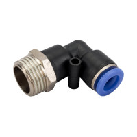 Фитинг угловой 1/2" для пластиковых трубок наружная резьба 10мм ROCKFORCE RF-SPL10-04 Фитинг угловой 1/2" для пластиковых трубок наружная резьба 10мм ROCKFORCE RF-SPL10-04