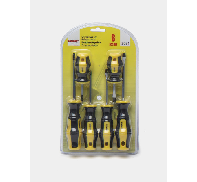 Набор отверток 6 предметов (SL;PH) WMC TOOLS WT-2064