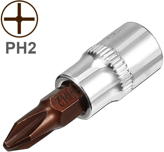 Головка 1/4" с насадкой Philips PH2 Forsage F-321322 Premium