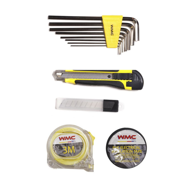 Набір інструментів 34 предмети для електрика WMC TOOLS 1034