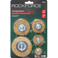 Набір кордщіток дискових латунних для дрилі, 5пр. (25, 38, 50, 63, 75мм), в блістері