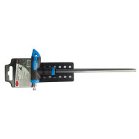 Ключ Т-образный TORX с прорезиненной рукояткой T15х75мм, на пластиковом держателе