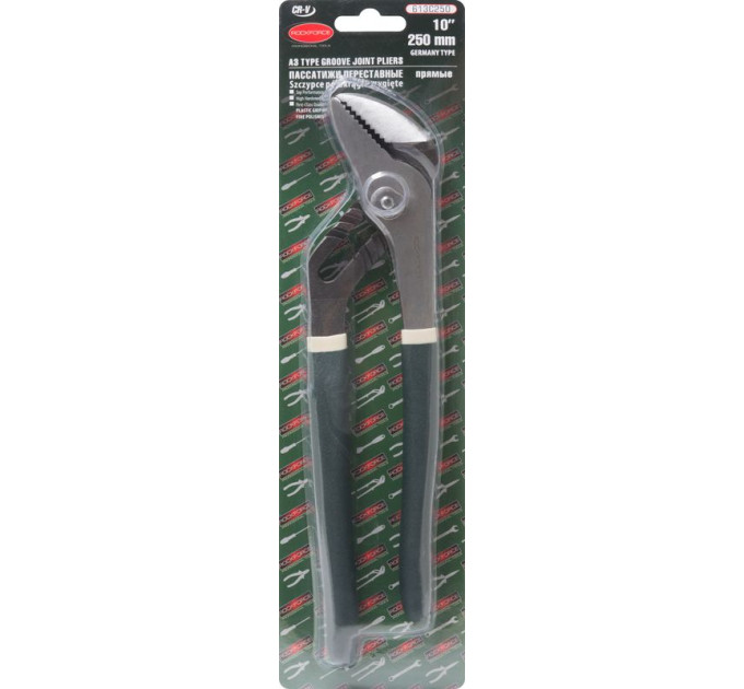 Пасатижі переставні Cr-V 10"-250мм ROCKFORCE RF-613C250