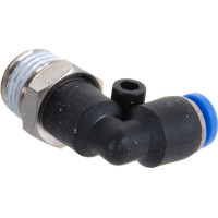 Фитинг угловой для пластиковых трубок 4 мм с наружной резьбой 1/4" ROCKFORCE RF-SPL04-02