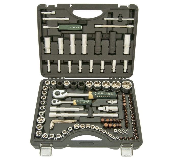 Набір інструментів 108 + 6пр. 1/4 ", 1/2" (SUPERLOCK) ROCKFORCE RF-41082-7 Premium
