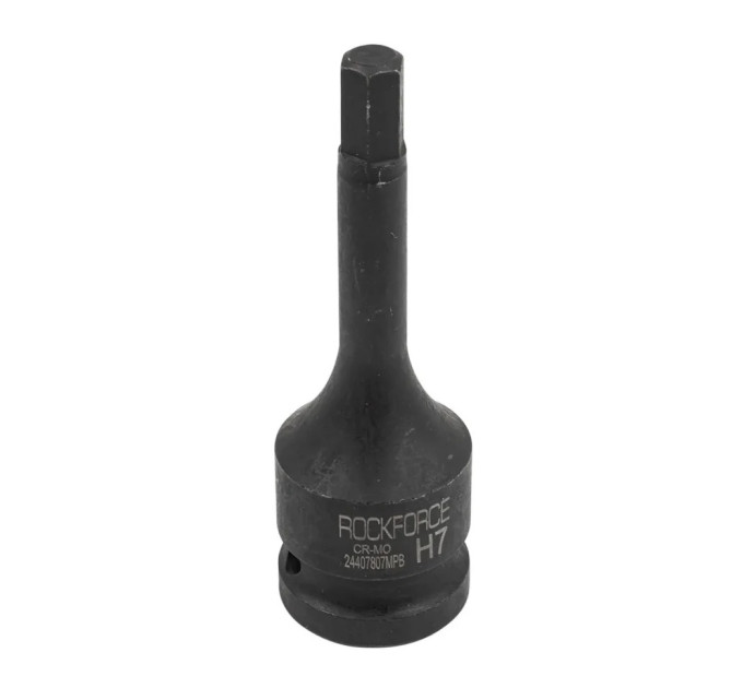 Головка-біта 6-гранна ударна 7мм, 1/2'' ROCKFORCE RF-24407807MPB