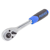 Трещотка 1/4"-3/8" (72 зуб.) реверсивная двухсторонняя с прорезиненной рукояткой (L-200мм) Forsage F-802321