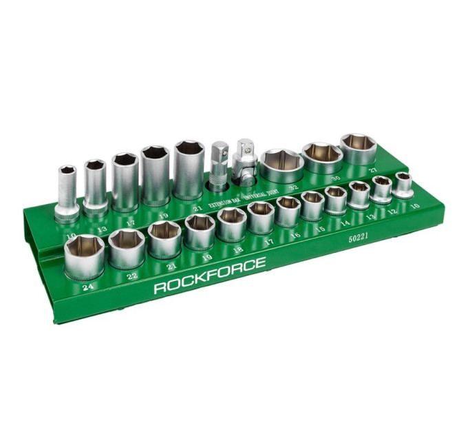 Набор шестигранных головок 1/2'', 22 предмета ROCKFORCE RF-50221