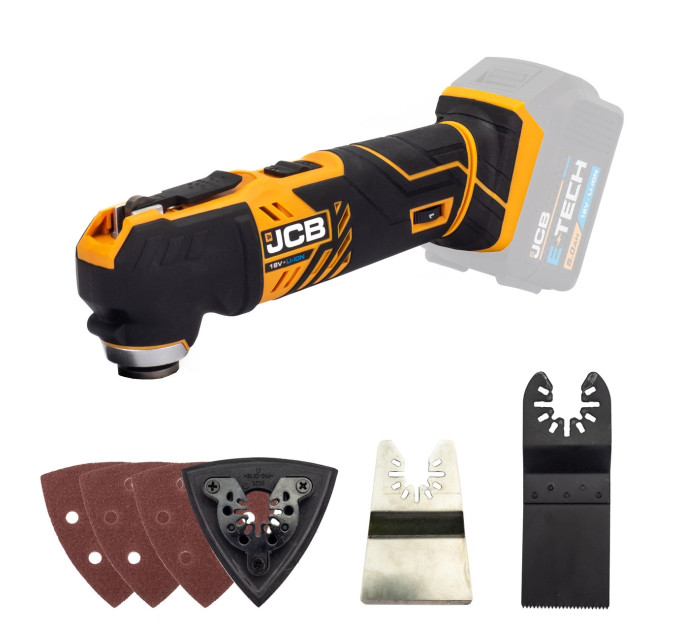 Реноватор (JCB-18MT-BE) 18V, 5000-15000 об/мин в комплекте с зарядным устройством (JCB-18VFC-E) 2.4A и аккумуляторной батареей JCB-18MT-2XB-E