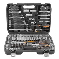 Набір інструментів 218 пр. 1/4'' 3/8'' 1/2'' (6гр.) (4-32мм) PARTNER PA-42182-5