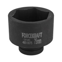 Головка ударная глубокая 1", 75мм (6гр.) FORCEKRAFT FK-48510075 Головка ударная глубокая 1", 75мм (6гр.) FORCEKRAFT FK-48510075