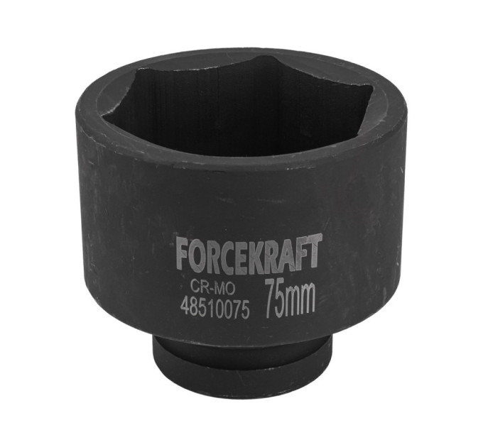 Головка ударная глубокая 1", 75мм (6гр.) FORCEKRAFT FK-48510075
