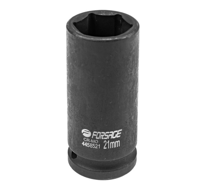 Головка ударная глубокая 1/2" 6-гранная 21мм. Forsage F-4458521