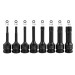 Набор головок-бит ударных 8пр. 1/2" TORX (T30, T40, T45, T50, T55, T60, T70, T80) в кейсе FORCEKRAFT FK-4088MPB
