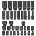 Набор головок 35 предметов (короткие 38мм: 8-23, 24, 27, 30, 32мм, глубокие 78мм: 10, 12-19, 21, 22, 24, 27, 30, 32мм) ROCKFORCE RF-43