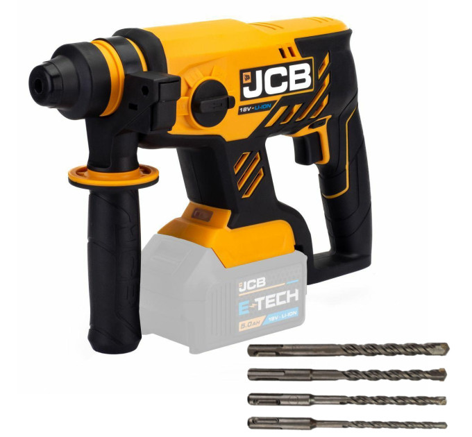 Перфоратор акумуляторний (18V, 0-4500 об/хв, 1.7J), без акумулятора JCB-18BLRH-B
