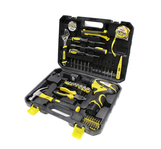 Набір інструментів з шуруповертом 68пр.1/4'' (6гр.) WMC TOOLS 2068