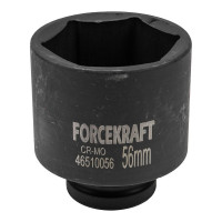 Головка ударная глубокая 56 мм (6-гранная), 3/4" FORCEKRAFT FK-46510056 Головка ударная глубокая 56 мм (6-гранная), 3/4" FORCEKRAFT FK-46510056