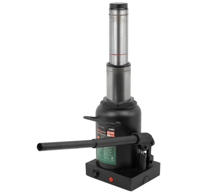 Домкрат пляшковий 30т (230-360мм) низькопрофільний ROCKFORCE RF-T93007