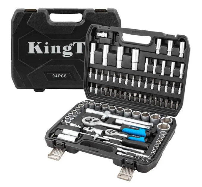 Набор инструментов 94 предмета 1/2'', 1/4'' (6гр.)(4-32мм) KINGTUL KT-94