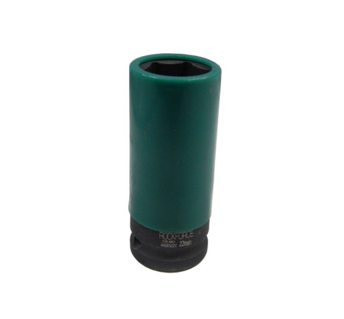 Головка глубокая 1/2" 22мм для литых дисков в защитном кожухе ROCKFORCE RF-4458522C