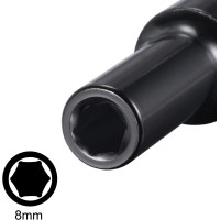 Головка ударная глубокая 1/2" 6-гранная 8мм FORCEKRAFT FK-4458508
