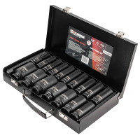 Набор головок ударных 17пр. 1/2" 6-гранная (10-36мм) FORCEKRAFT FK-4172-5MPB