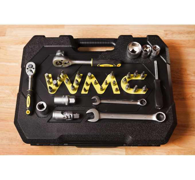 Набір інструментів 216пр. 1/2", 1/4", 3/8" WMC TOOLS 38841