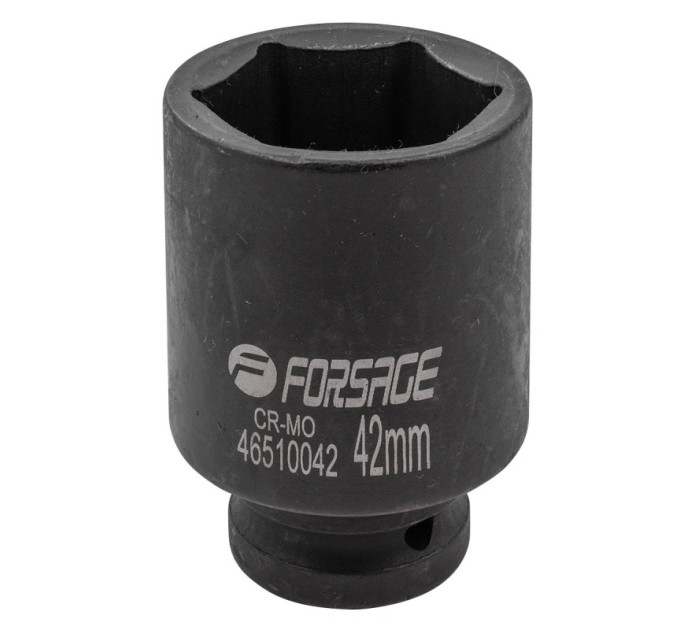 Головка ударная глубокая 3/4" 6-гранная 42мм. Forsage F-46510042