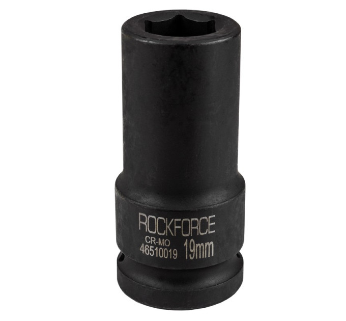 Головка ударная глубокая 3/4" 6гр. 19мм ROCKFORCE RF-46510019