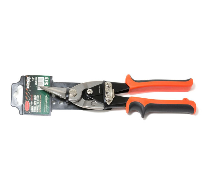 Ножницы по металлу 10" (250мм) "прямой рез" ROCKFORCE RF-698AL250