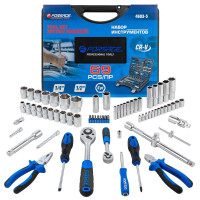 Набор инструментов 69 предметов,1/4'',1/2'',(6гр.)(4-32мм) Forsage F-4603-5