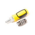 Отвертка реверсивная с комплектом бит: SL5, SL6, PH1, PH2, T10, T15, T20, T30, U6, H4, H5, H6 (13 пр.) BaumAuto BM-30311213