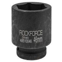 Головка ударная глубокая 1" 6-гранная 46мм ROCKFORCE RF-48510046