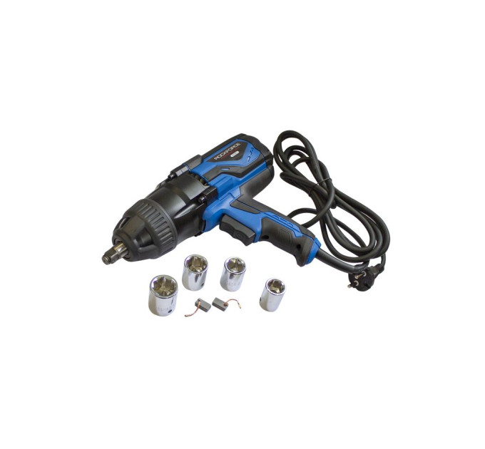 Гайковерт ударный электрический 1/2" 230V 1010W 500Нм с комплектом головок (17, 19, 21, 23мм) ROCKFORCE RF-03071