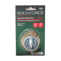 Кордщітка чашеподібна латунна для дрилі 75мм, в блістері RockForce RF-BCR003