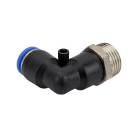 Фитинг угловой 1/2" для пластиковых трубок наружная резьба 10мм ROCKFORCE RF-SPL10-04 Фитинг угловой 1/2" для пластиковых трубок наружная резьба 10мм ROCKFORCE RF-SPL10-04