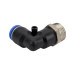 Фитинг угловой 1/2" для пластиковых трубок наружная резьба 10мм ROCKFORCE RF-SPL10-04