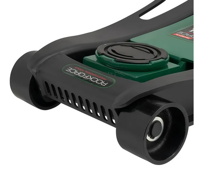 Домкрат 5т підкатний (96-595 мм) з педаллю Rockforce RF-T815011L