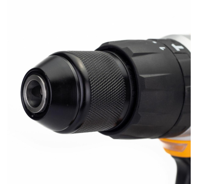 Дрель-шуруповерт аккумуляторный (JCB-18CD-BE) 18V, max 45Nm в комплекте с зарядным устройством (JCB-18VFC-E) 2.4A и аккумуляторной батареей (JCB-20LI-E) 2.0AH JCB-18CD-2XB-E