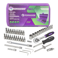 Набор инструментов 46пр. 1/4" (6гр.) POMOGIER PG-2462-5